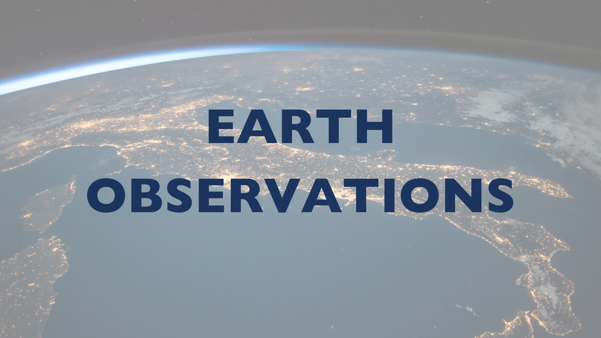 Earth observations