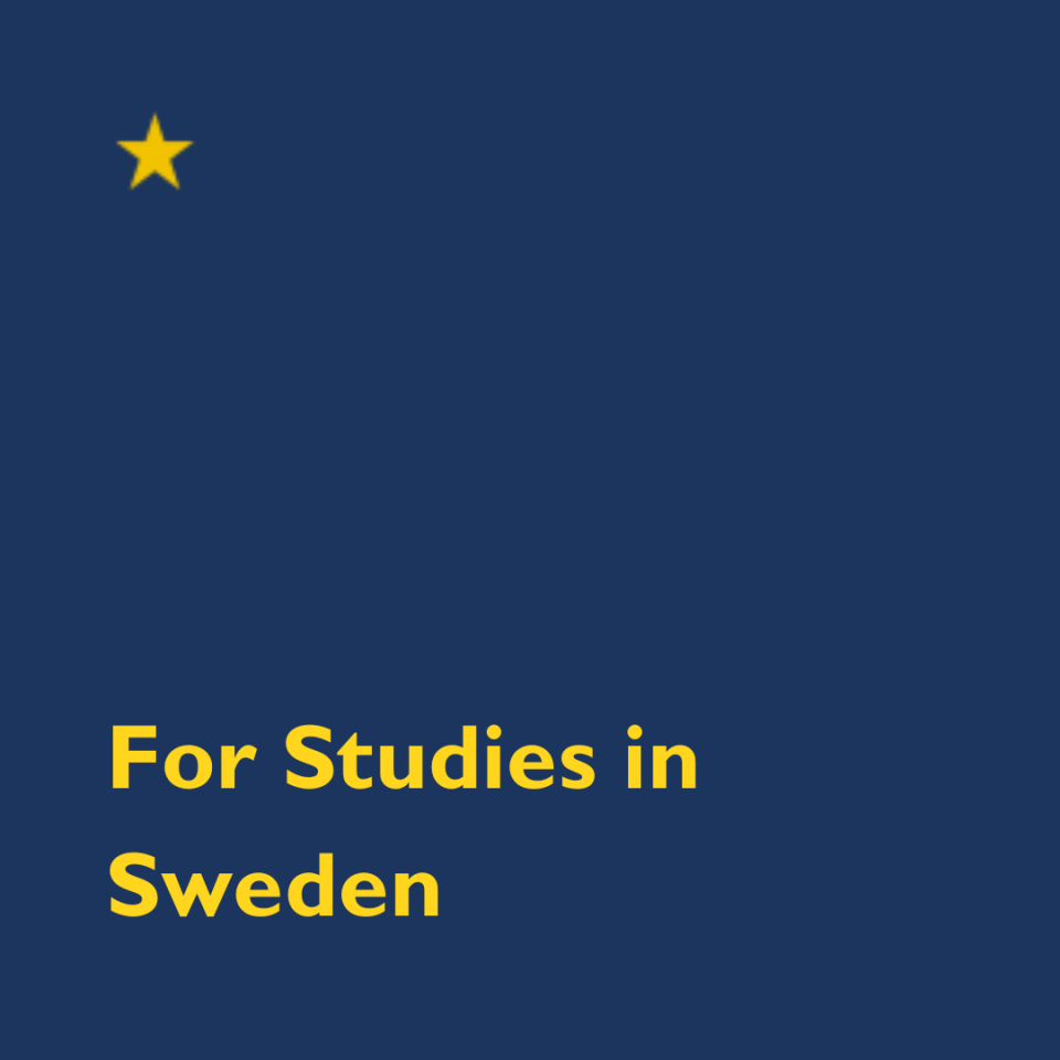 For Studies in Sweden