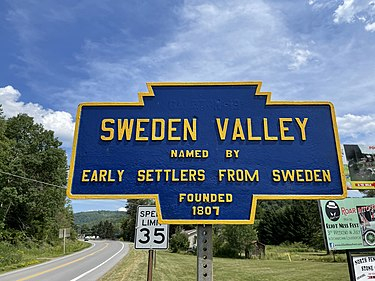 Sweden Valley sign