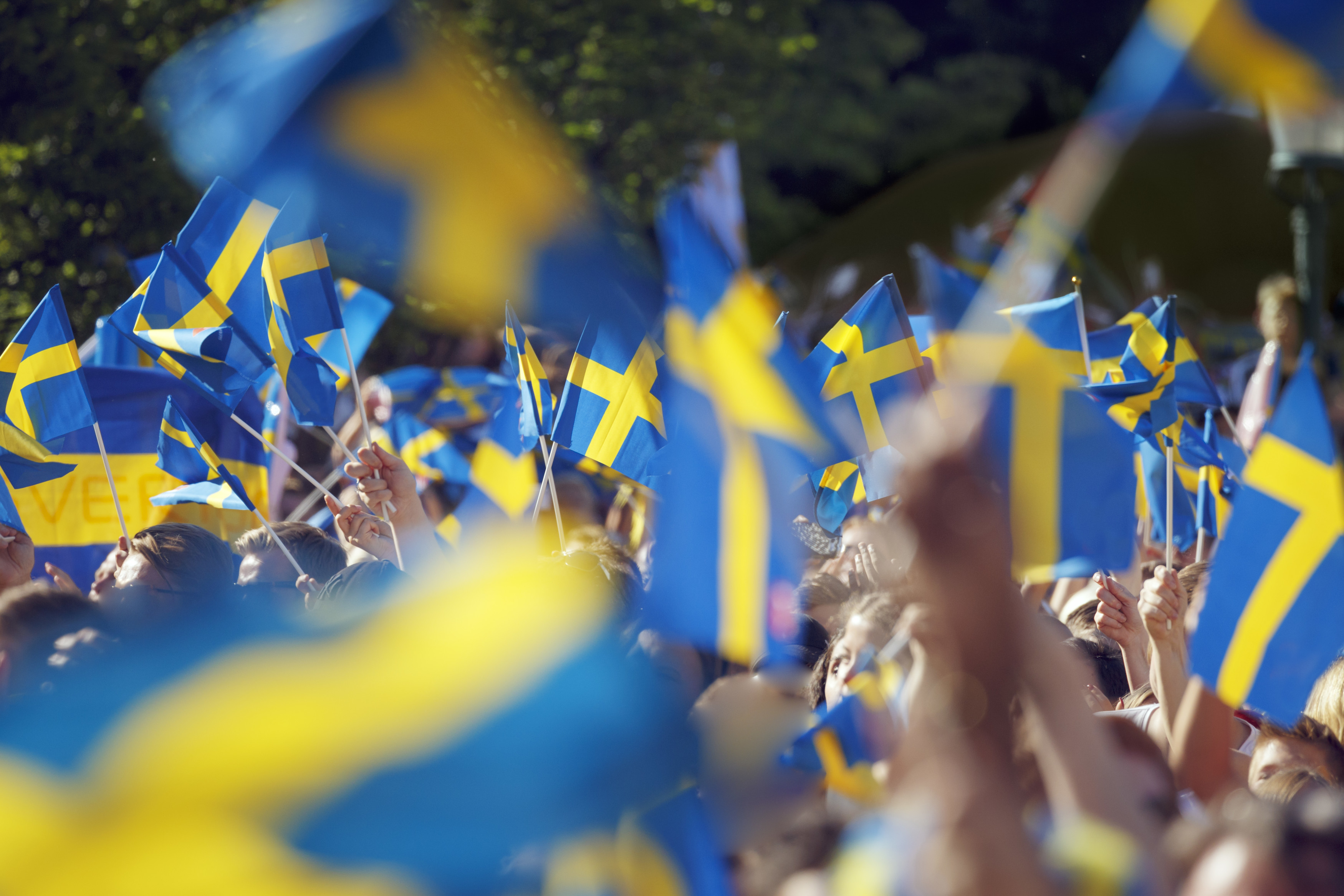 Swedish flags